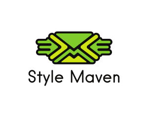 Green Mail Envelope  logo design