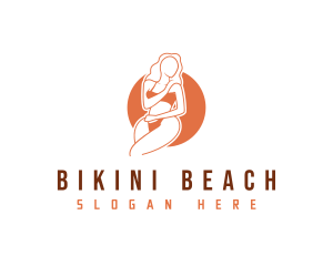 Woman Bikini Fashion logo design