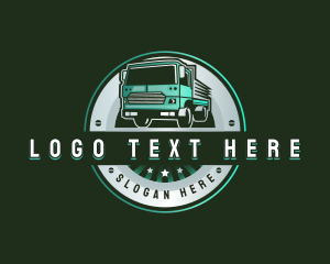 Logistics Shipping Truck logo