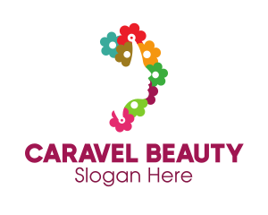 Colorful Floral Beauty logo design