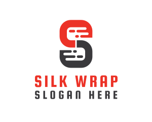 Modern S Pattern logo design