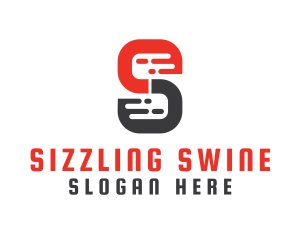 Modern S Pattern logo design