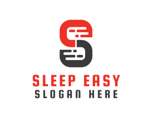 Modern S Pattern logo design