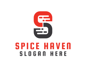 Modern S Pattern logo design