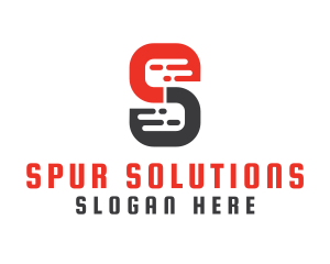 Modern S Pattern logo design