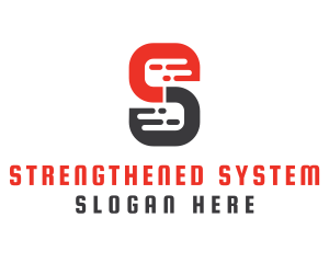 Modern S Pattern logo design