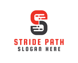 Modern S Pattern logo design