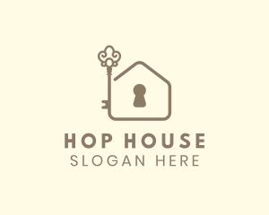 Keyhole House Builder logo design