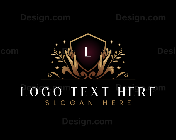 Luxury Hand Wellness Logo