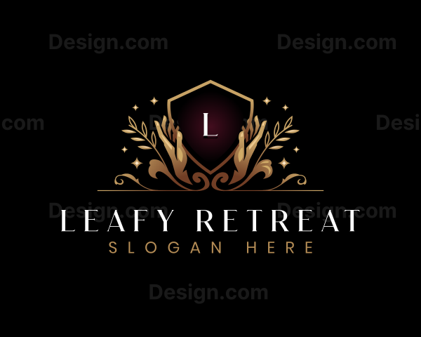 Luxury Hand Wellness Logo