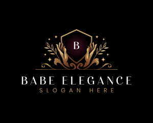 Luxury Hand Wellness logo design