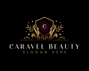 Luxury Hand Wellness logo design