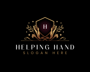 Luxury Hand Wellness logo design