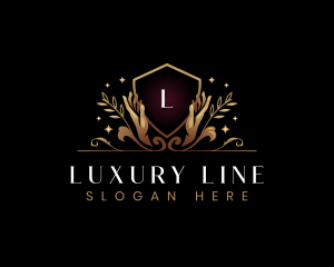 Luxury Hand Wellness logo design