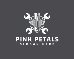 Gear Industrial Piston logo design