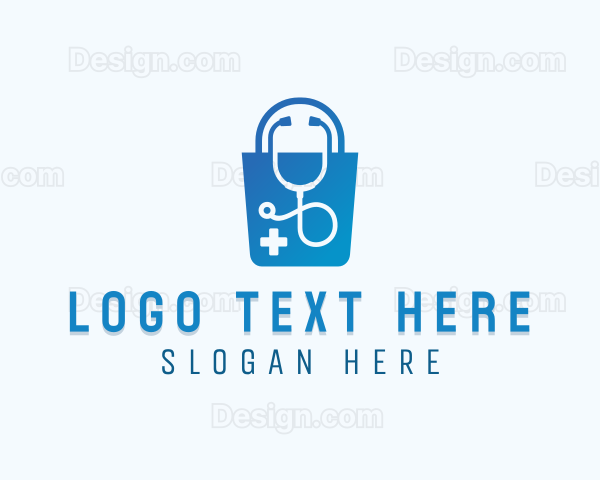 Medical Pharmacy Stethoscope Logo