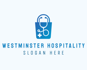 Medical Pharmacy Stethoscope logo design