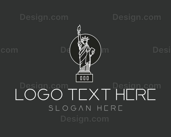 Minimal Statue of Liberty Logo