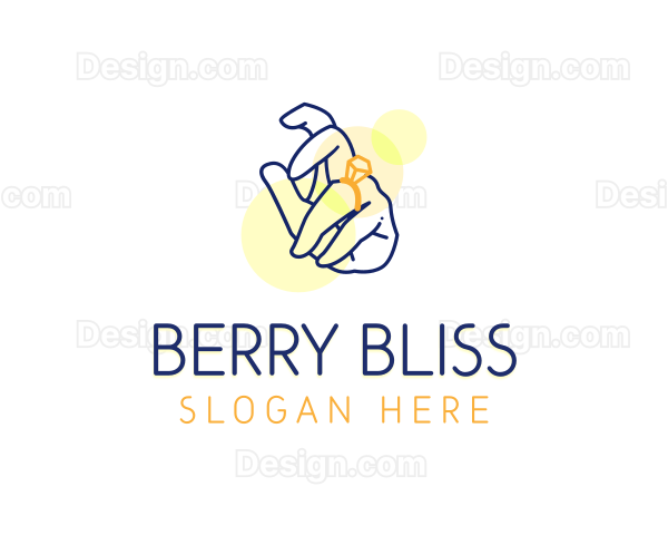 Diamond Ring Finger Logo