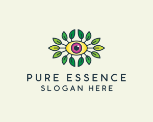 Organic Eye Leaf logo