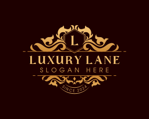 Floral Luxury Leaf logo design