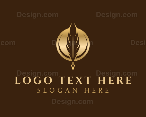 Luxury Quill Pen Logo