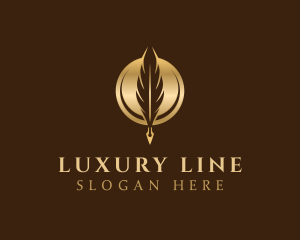 Luxury Quill Pen logo design