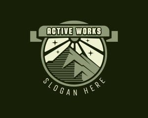 Mountain Adventure Travel logo design