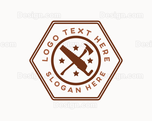 Axe Saw Wood Cutter Logo