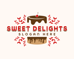 Chocolate Cake Bakery logo design