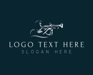 Instrument - Trumpet Musical Instrument logo design