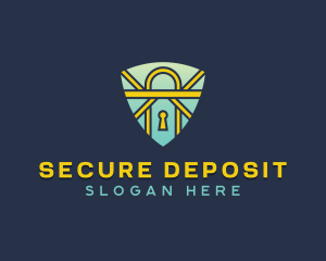 Cyber Security Lock logo design