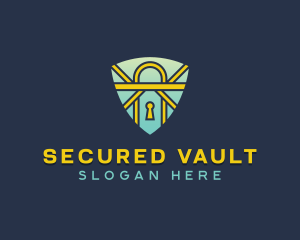 Cyber Security Lock logo design