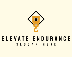 Crane Lift Construction logo design