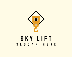 Crane Lift Construction logo design