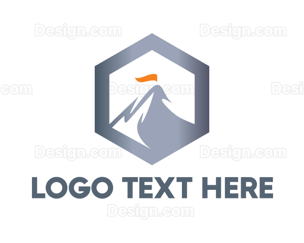 Hexagon Steel Mountain Logo