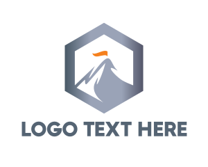 Hexagon Steel Mountain Logo