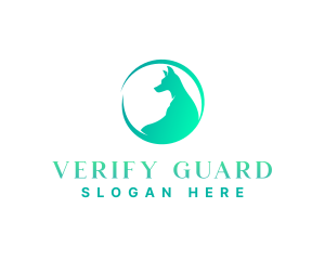 Green Pet Dog logo design