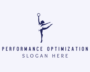 Rhythmic Gymnastics Athlete logo design