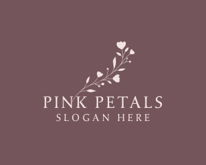 Pink Feminine Floral  logo design