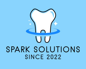 Teeth Dental Sparkle logo design