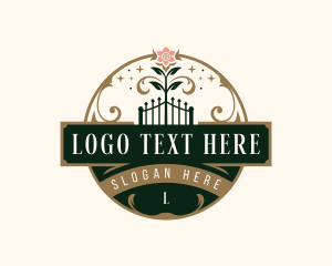 Elegant Vineyard Garden Logo