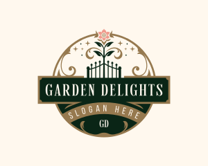 Elegant Vineyard Garden logo design