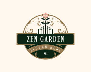 Elegant Vineyard Garden logo design