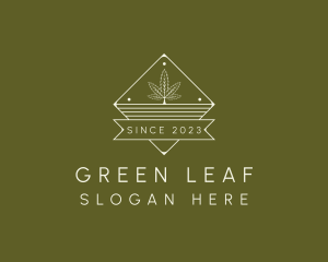 Hemp Leaf Diamond logo design