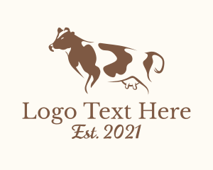 Brown Dairy Cattle  logo