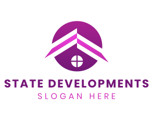 House Roofing Developer  logo design