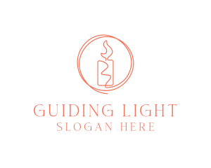 Candlestick Spa Decoration logo design