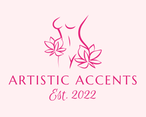 Floral Feminine Body logo design