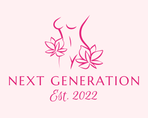 Floral Feminine Body logo design